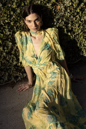LIME PETALS KIMONO