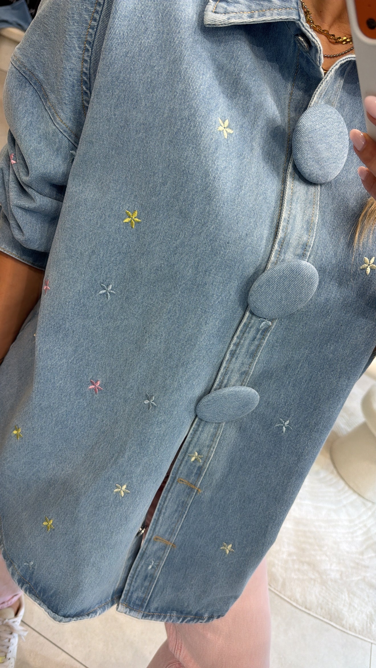 FLOWERS DENIM JACKET