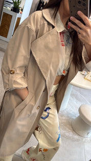 SOFT SAND TRENCH COAT