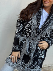 BLACK NOMAD SOFT KNIT CARDIGAN