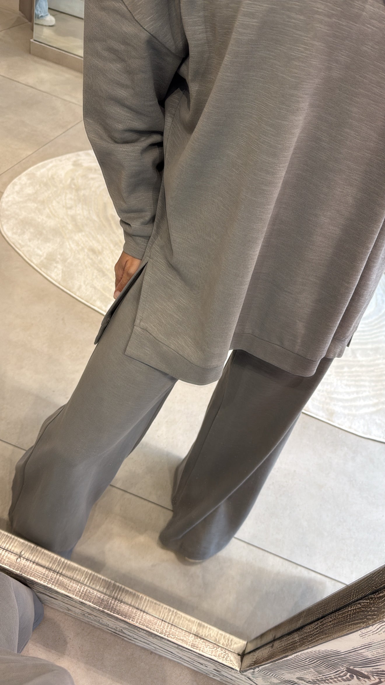 COMFORT OFF GREY COTTON SET