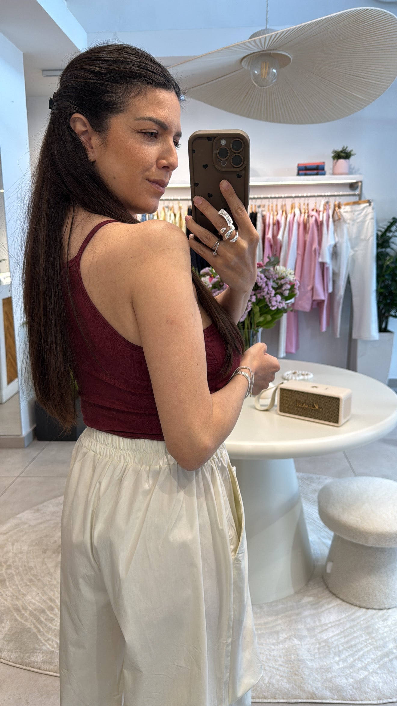 PURE TOUCH BASIC BURGUNDY TOP