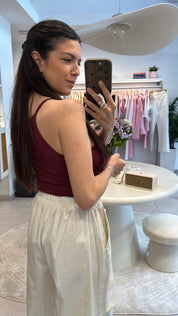 PURE TOUCH BASIC BURGUNDY TOP