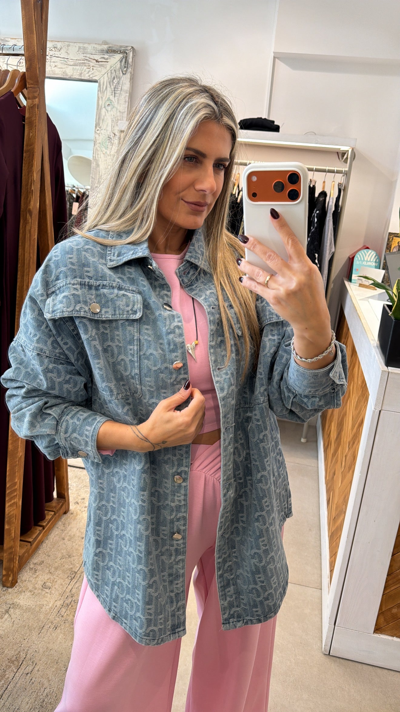 MONOGRAM DENIM JACKET