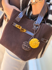 SUEDE MINI TODE BAG