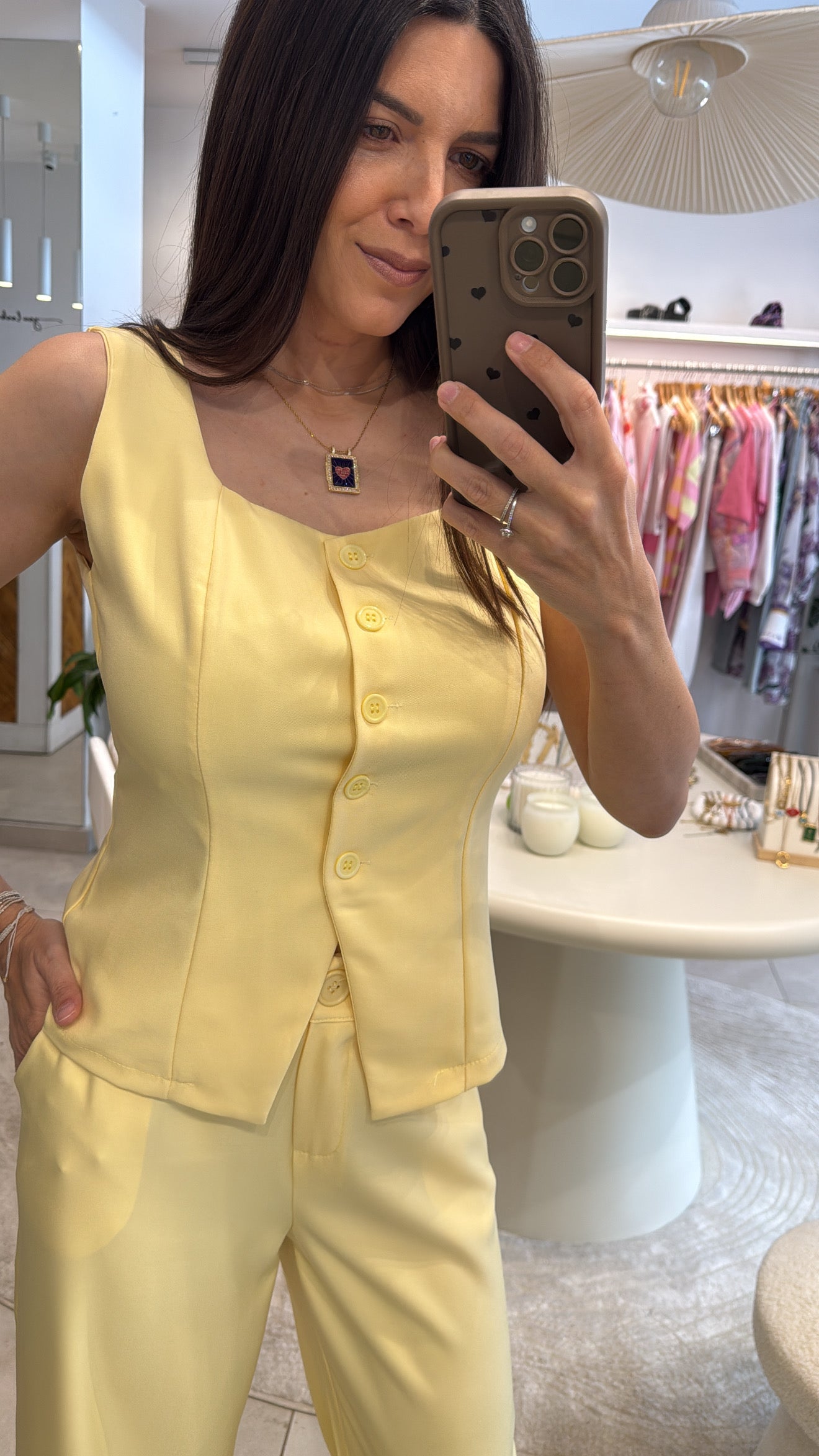 AYRA PASTEL YELLOW SET