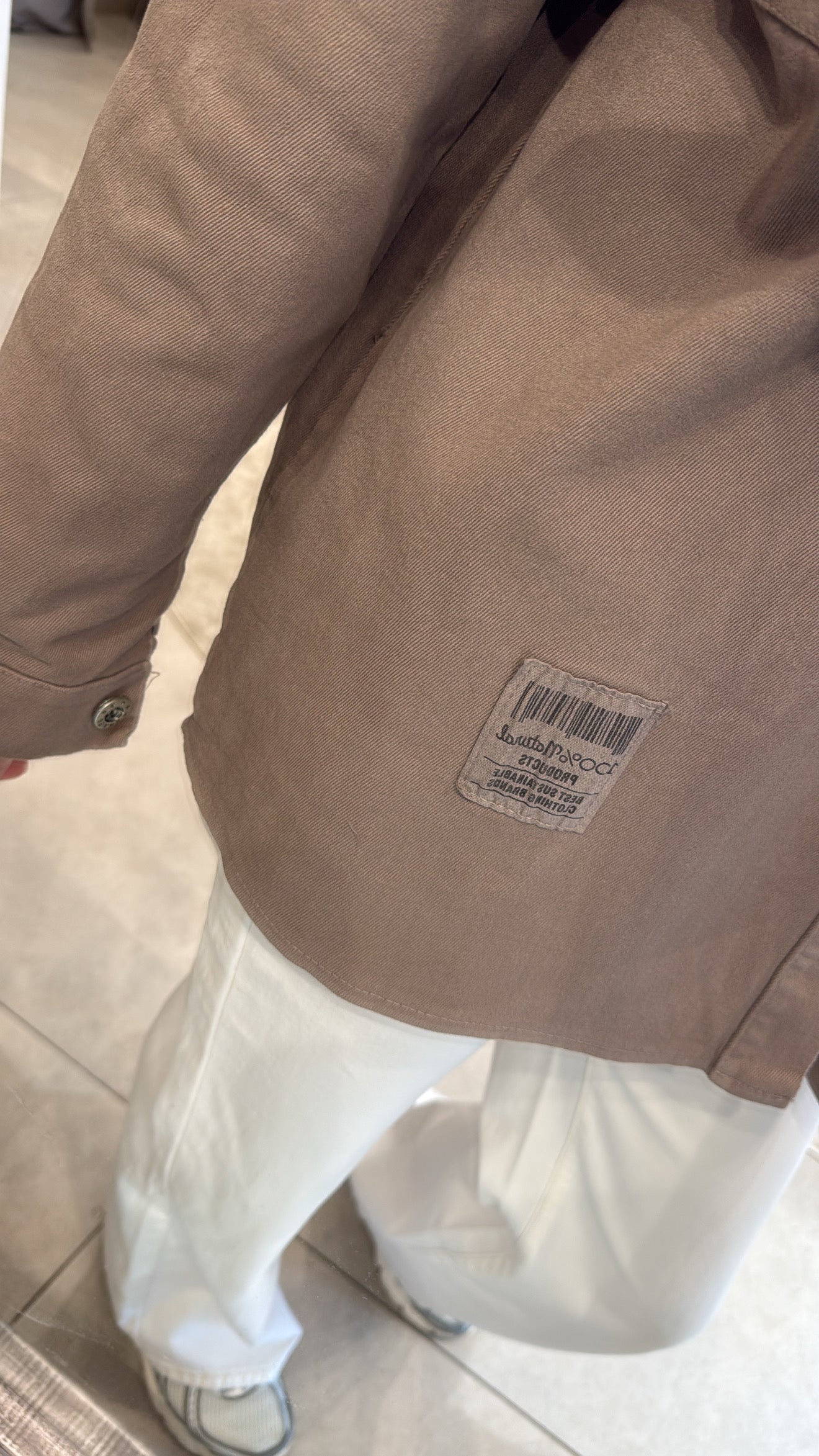 MOCHA DENIM SHIRT JACKET