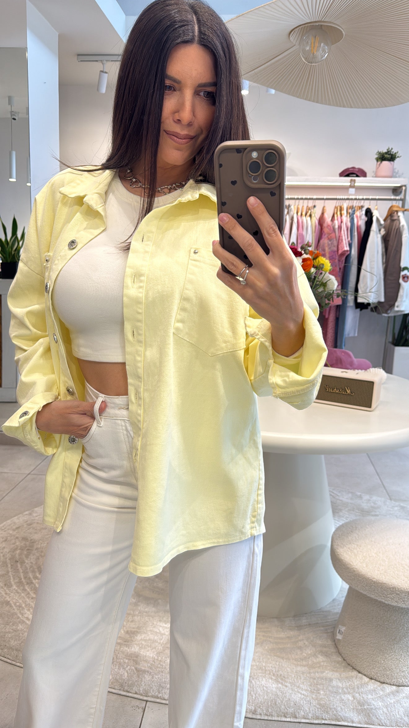 LEMON DENIM SHIRT JACKET