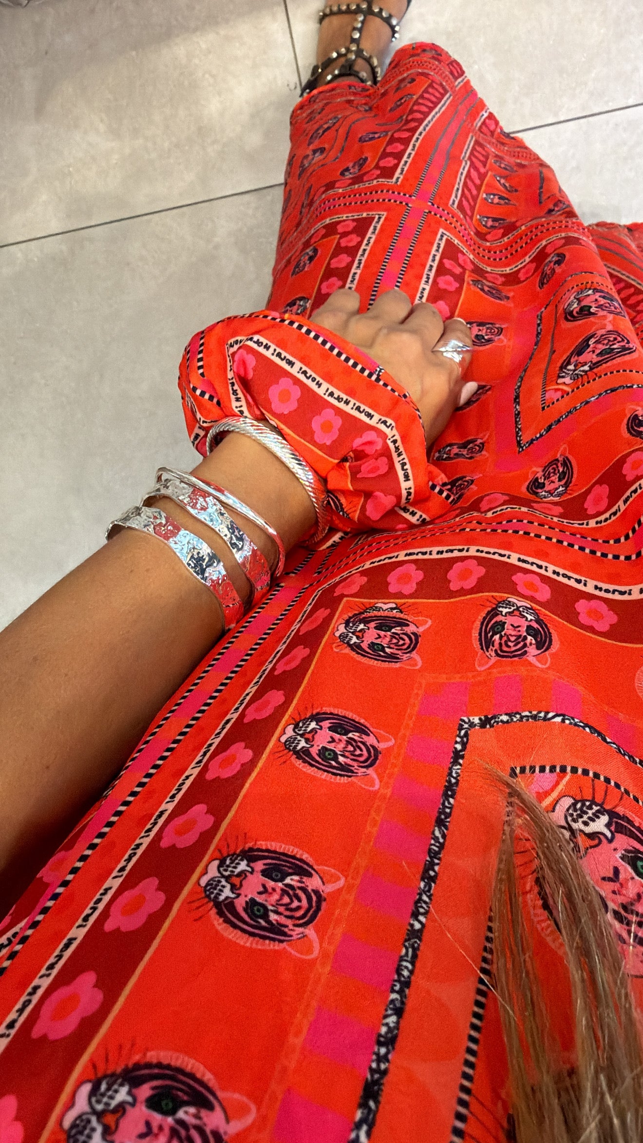 TIGER POP SLIP DRESS