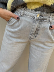 SOFT GREY FLEX DENIM