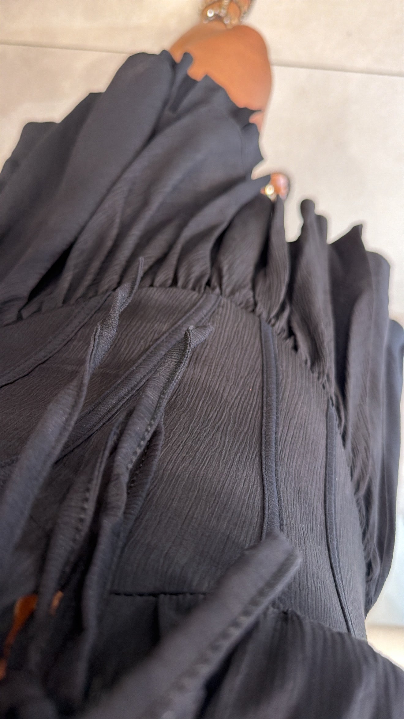 BLACK CORSET SKORT DRESS