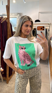 PINK LEOPARD TEE