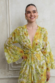 CITRUS POLYMORPHIC KIMONO DRESS