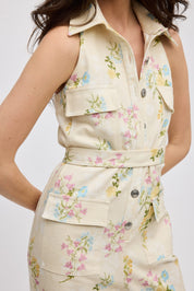 BUTTER BLOSSOM JEAN JUMPSUIT