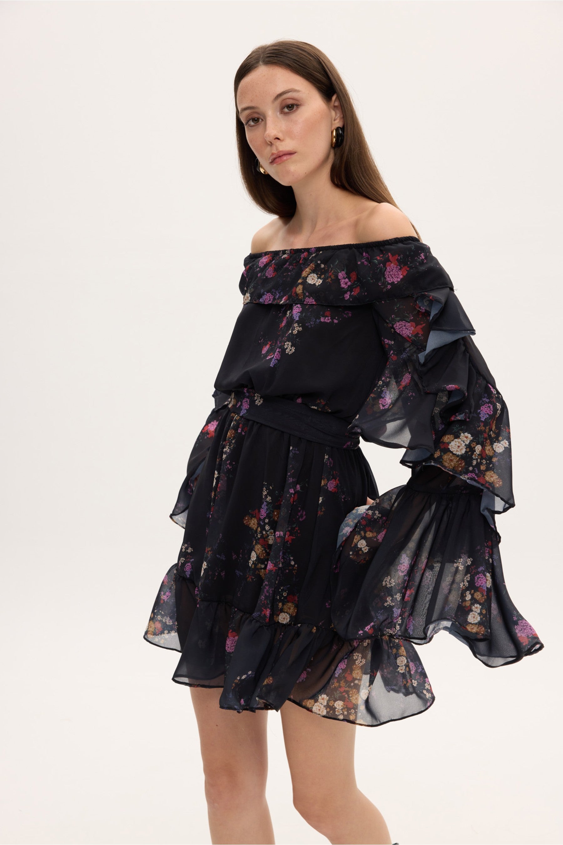 ELIZA FLORAL MINI DRESS