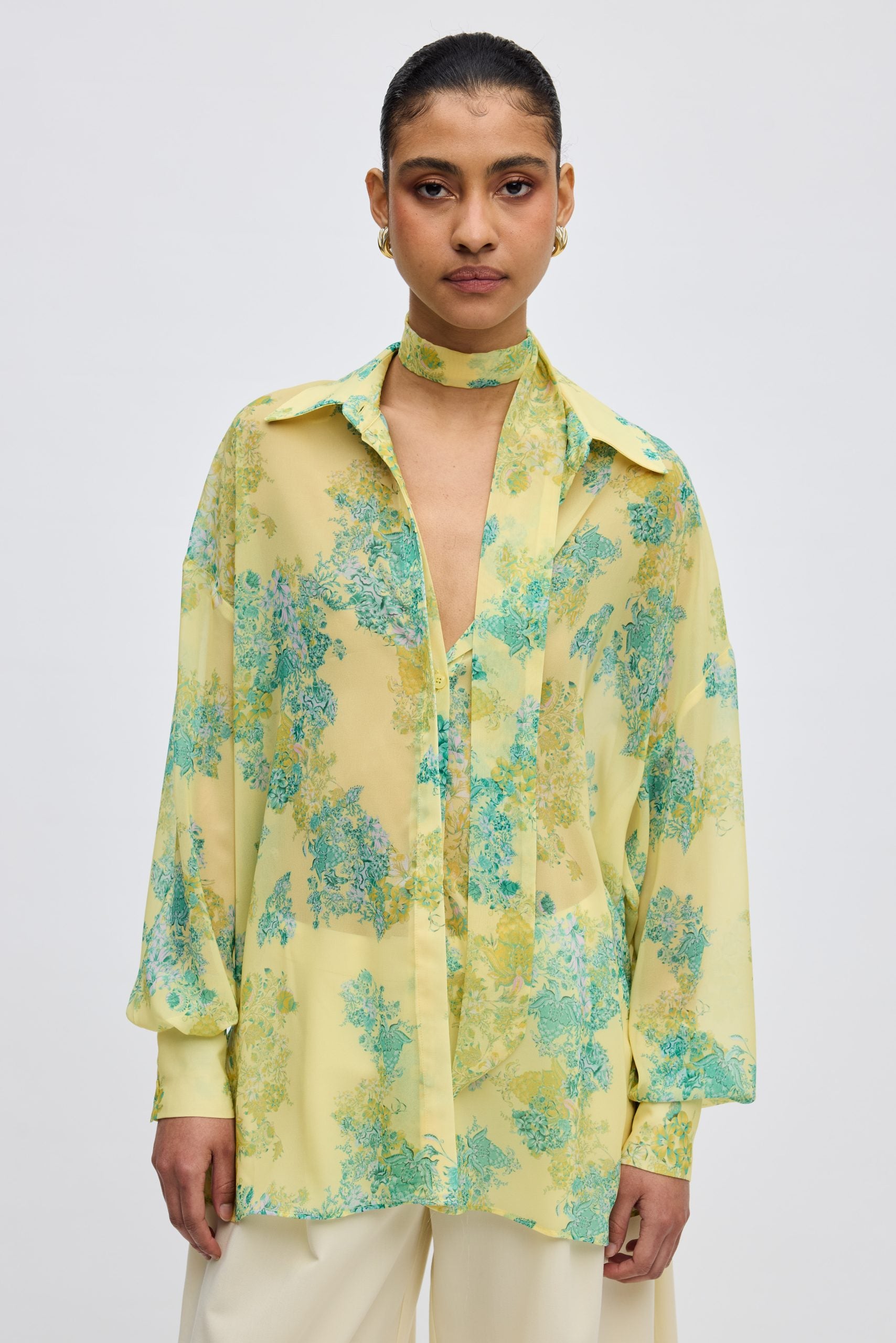 LIME PETALS SHIRT