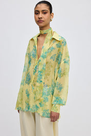 LIME PETALS SHIRT