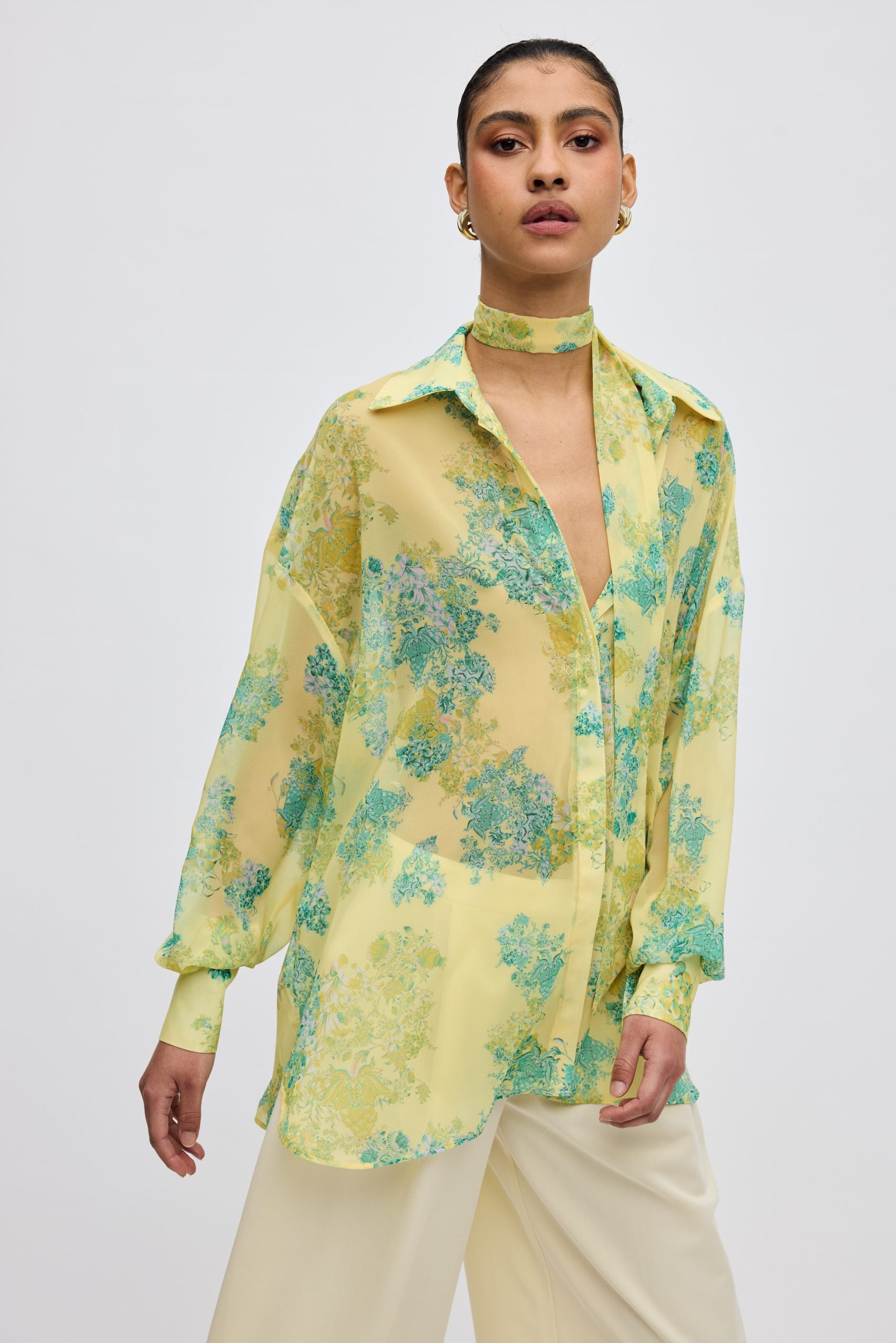 LIME PETALS SHIRT