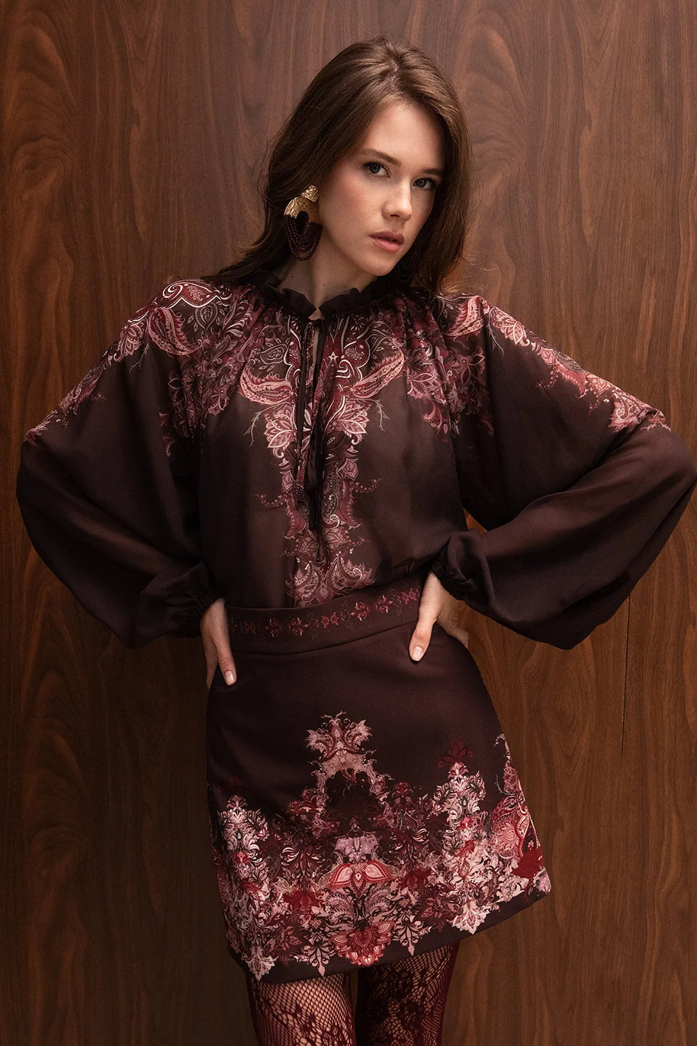 BOHEMIA PAISLEY MINI SKIRT