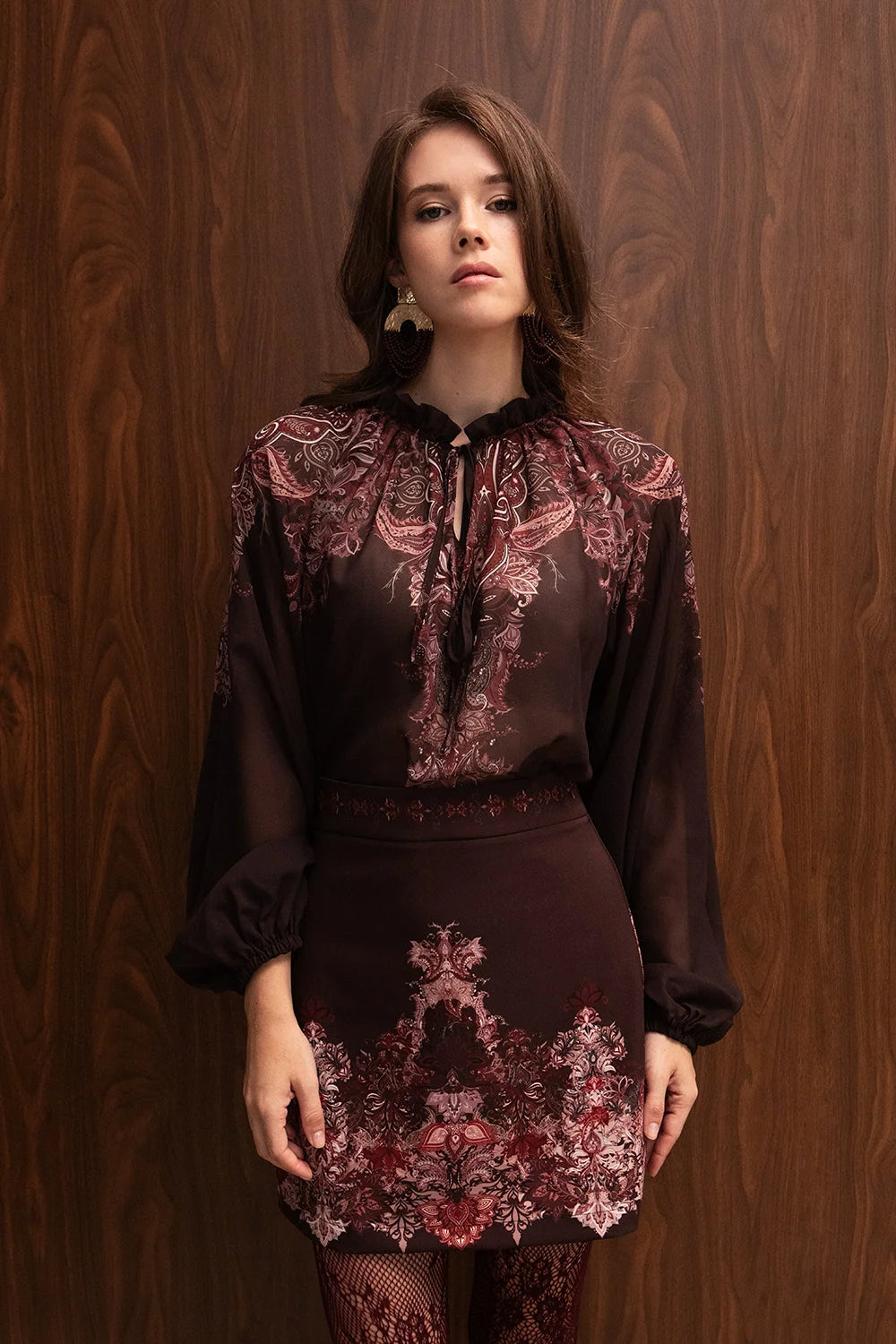 BOHEMIA PAISLEY MINI SKIRT