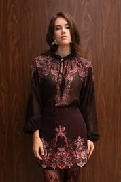 BOHEMIA PAISLEY MINI SKIRT