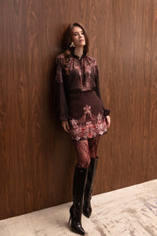 BOHEMIA PAISLEY MINI SKIRT