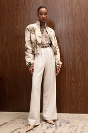 SOFT IVORY VANILLA HIGH WAISTED PANTS