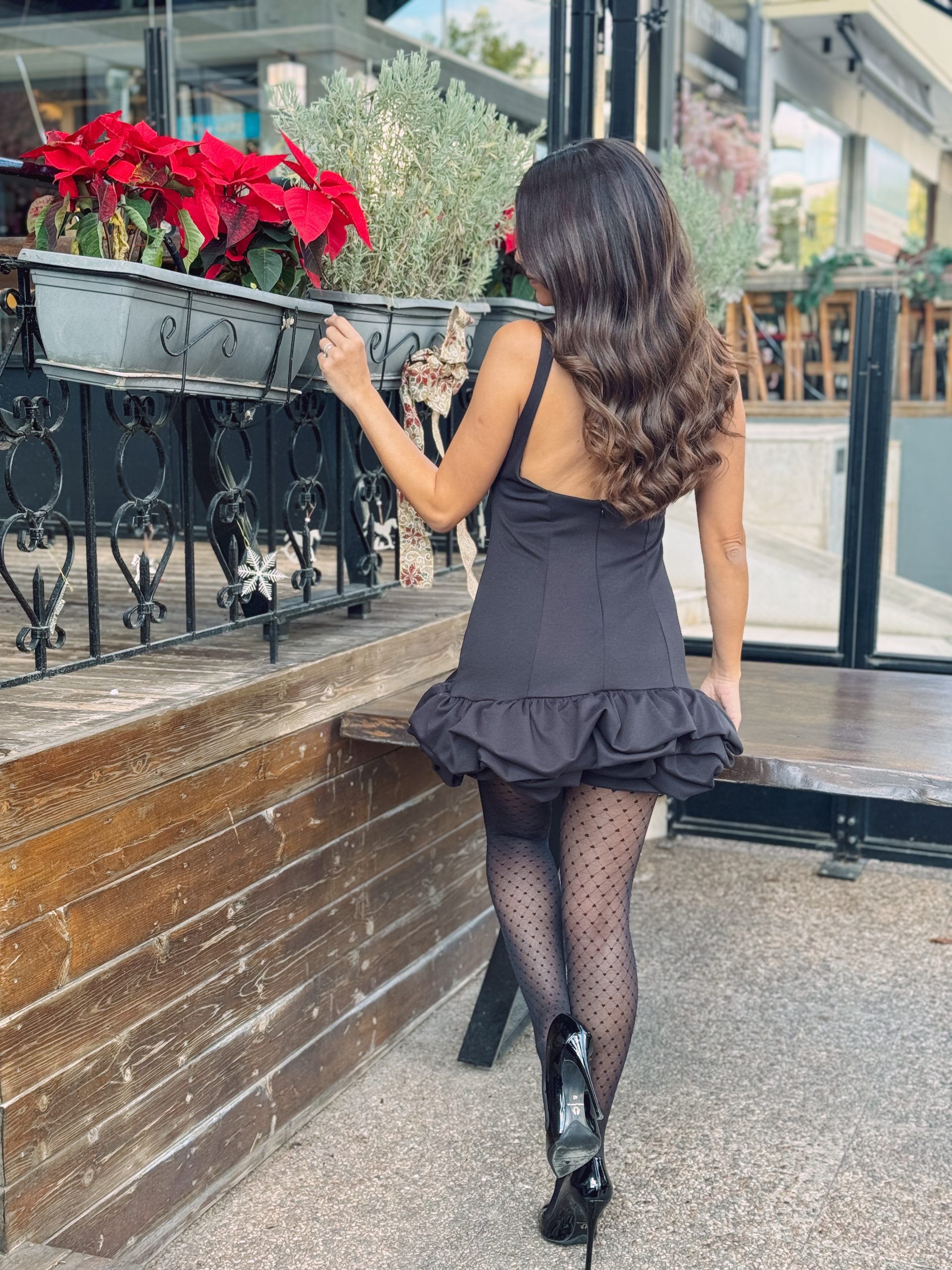 WHIPPED CREAM BLACK PLAYSUIT