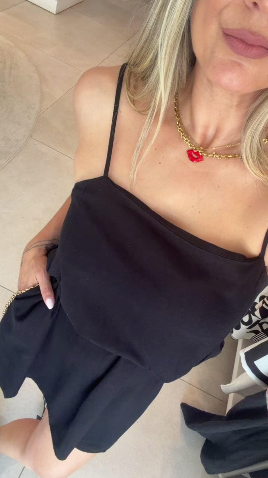 AMELIA BLACK MINI DRESS