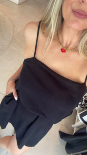 AMELIA BLACK MINI DRESS