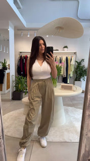 ROXY KHAKI JOGGER PANTS